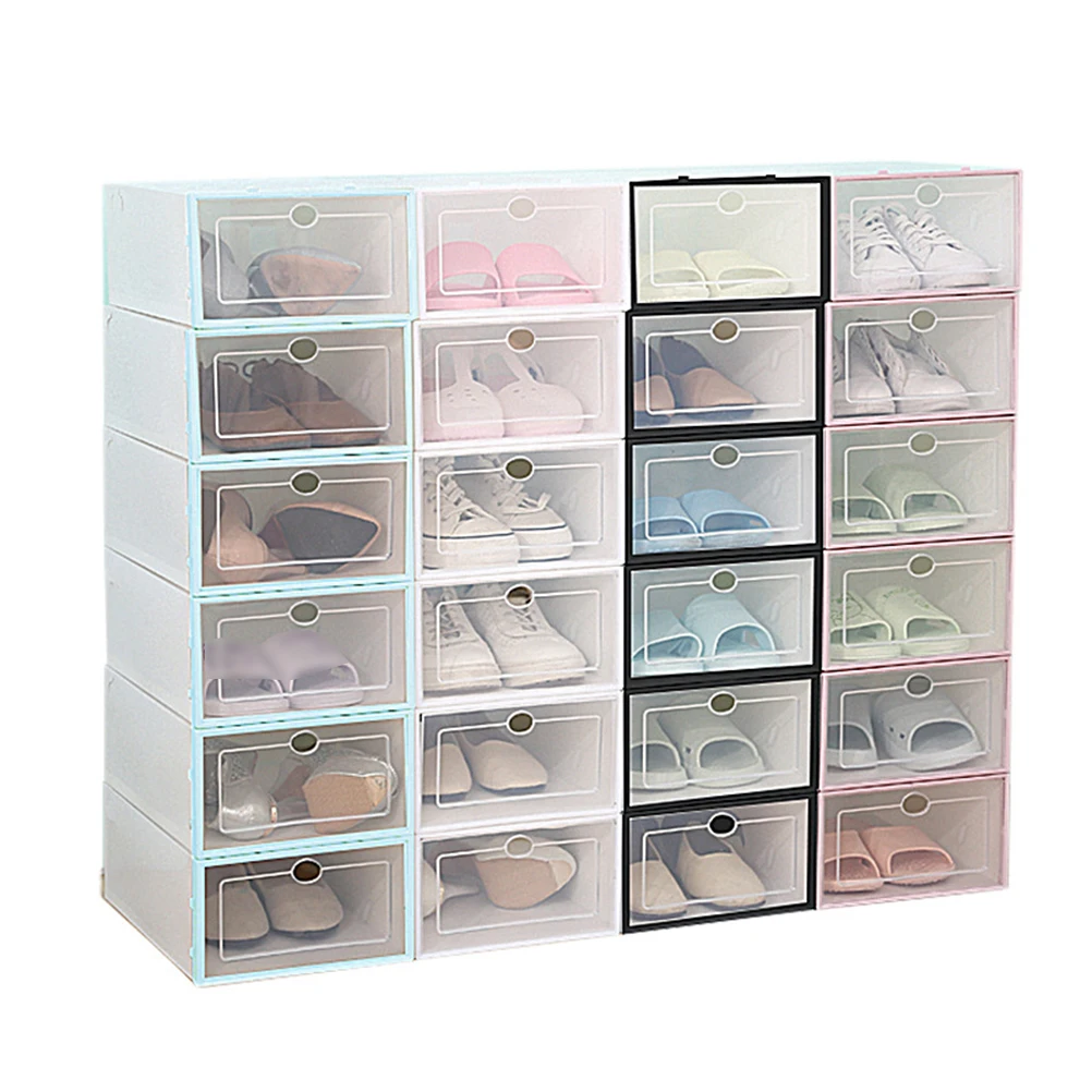 6PCS Shoes Storage Box Waterproof Stackable Organizer Container Closet Bedroom Shoe Boxes Home
6PCS Shoes Storage Box Waterproof Stackable Organizer Container Closet Bedroom Shoe Boxes Home