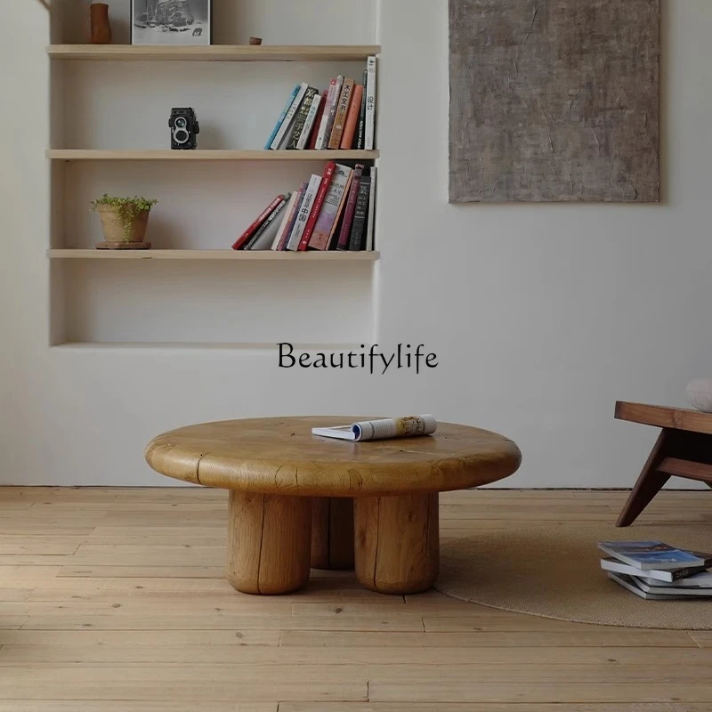 Living Room Coffee Table Solid Wood Round High-End Creative Retro Wabi-Sabi Style Homestay Oak Table
Living Room Coffee Table Solid Wood Round High-End Creative Retro Wabi-Sabi Style Homestay Oak Table