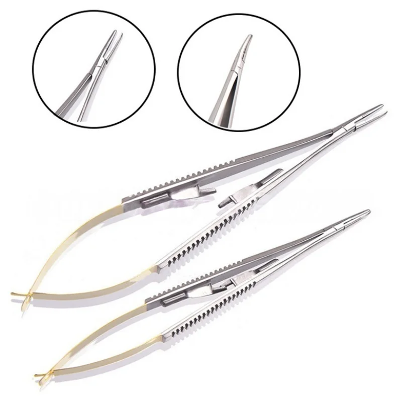 1Pc Castroviejo Needle Holders 14cm/16cm Implant Dental Needle Holder Pliers with Lock TC Head Holding Forceps Oral Dentist Tool
1Pc Castroviejo Needle Holders 14cm/16cm Implant Dental Needle Holder Pliers with Lock TC Head Holding Forceps Oral Dentist Tool