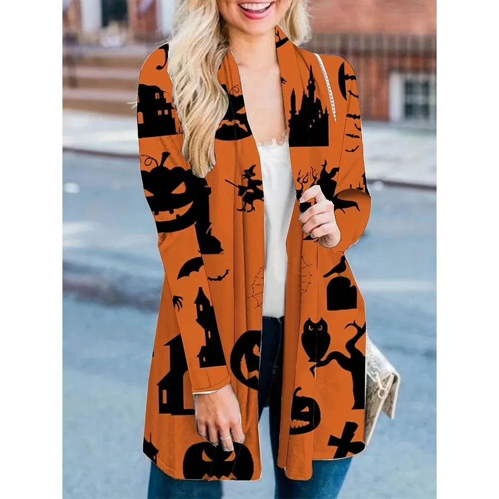 plus Size Women's Halloween Costume Pumpkin Graphic Cardigan Comfortable Fit Spooky Chic Fashion for plus Size Ladies
plus Size Women's Halloween Costume Pumpkin Graphic Cardigan Comfortable Fit Spooky Chic Fashion for plus Size Ladies