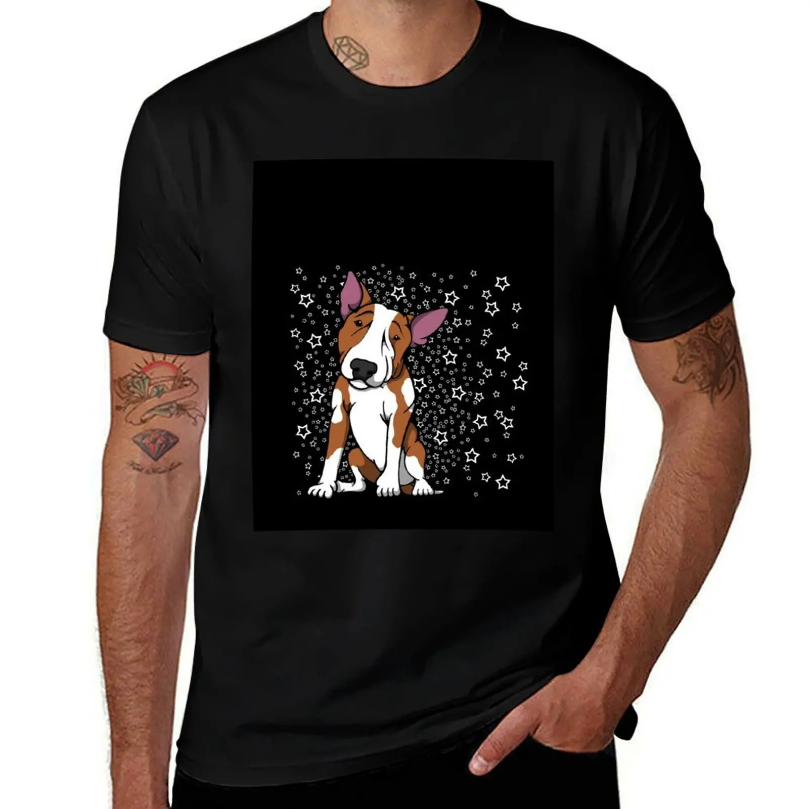 Starry English Bull Terrier Red and White T-Shirt kawaii clothes plus size tops t shirts for men
Starry English Bull Terrier Red and White T-Shirt kawaii clothes plus size tops t shirts for men