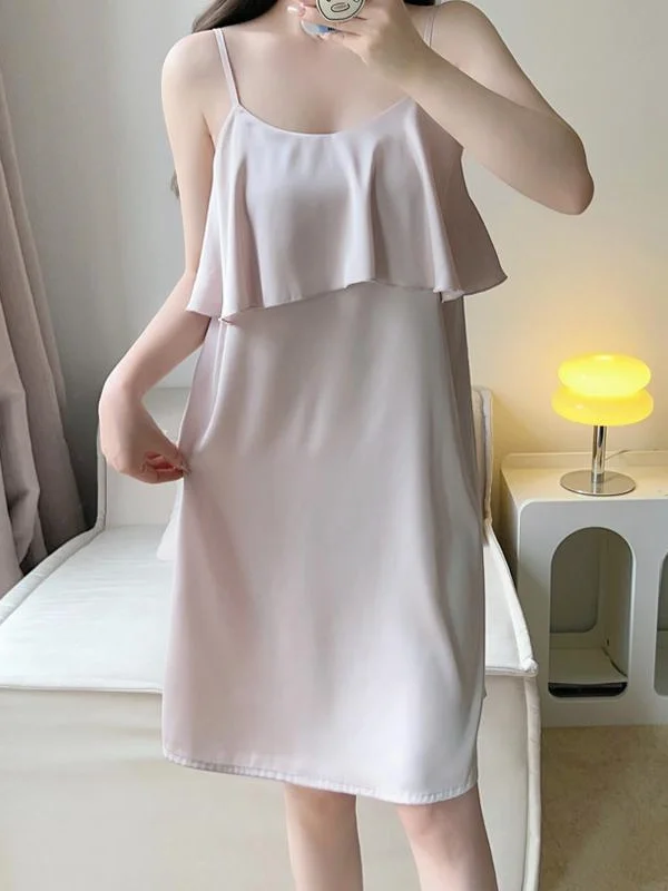 plus Size Ice Silk Strap Dress Summer Thin Home Sleepwear Women's Floral Lace Slit Casual Comfortable Breathable Lightweight
plus Size Ice Silk Strap Dress Summer Thin Home Sleepwear Women's Floral Lace Slit Casual Comfortable Breathable Lightweight