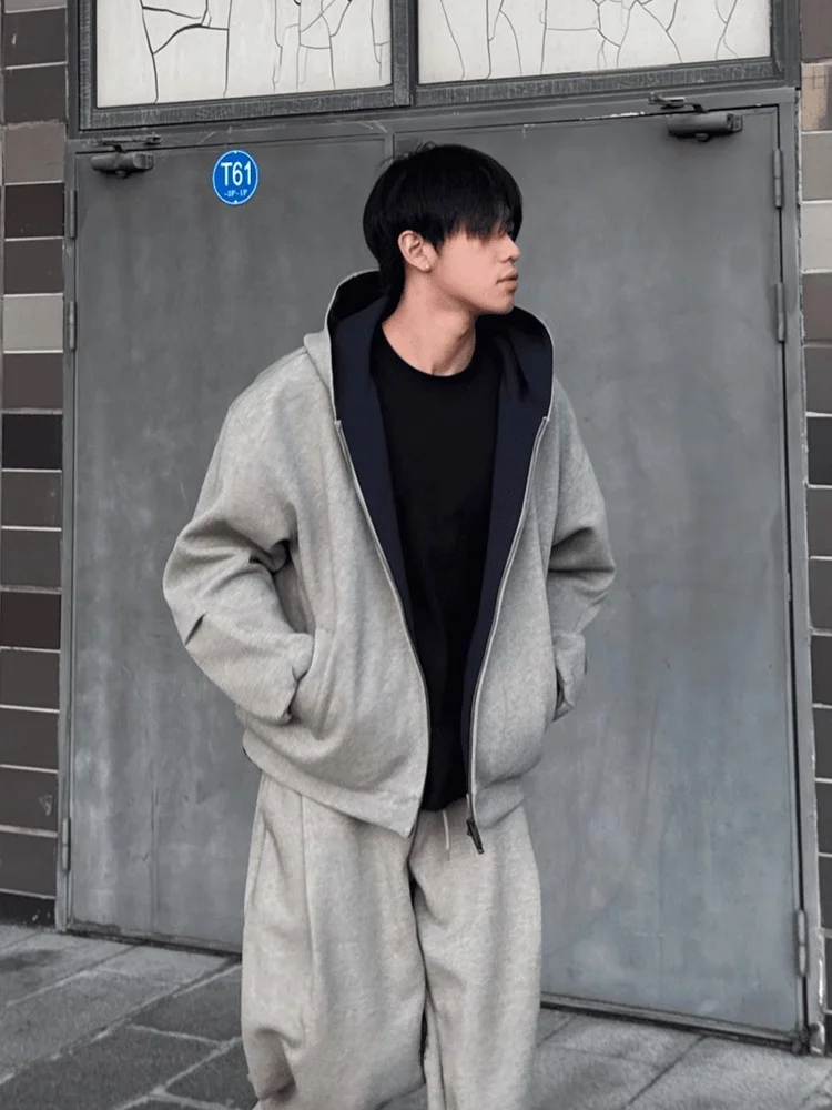 American Retro Hooded ort Cardigan Sweatirt Men's Autumn Winter Trendy Heavyweight Cleanfit Outerwear Zipper Jaet
American Retro Hooded ort Cardigan Sweatirt Men's Autumn Winter Trendy Heavyweight Cleanfit Outerwear Zipper Jaet