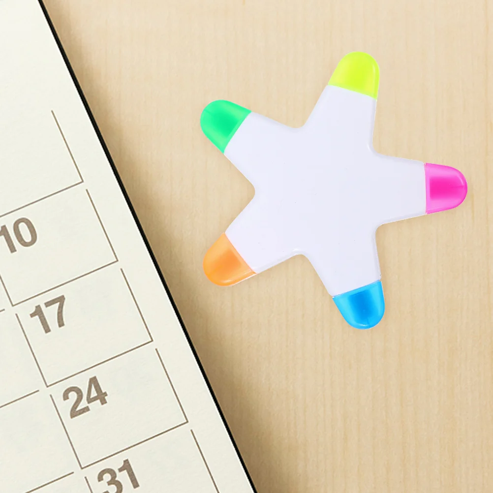 Five-pointed Star Highlighter Bookmarks Note Marking Pens Colour Pencil Aesthetic Colored Plastic Reading Student Study Marker
Five-pointed Star Highlighter Bookmarks Note Marking Pens Colour Pencil Aesthetic Colored Plastic Reading Student Study Marker