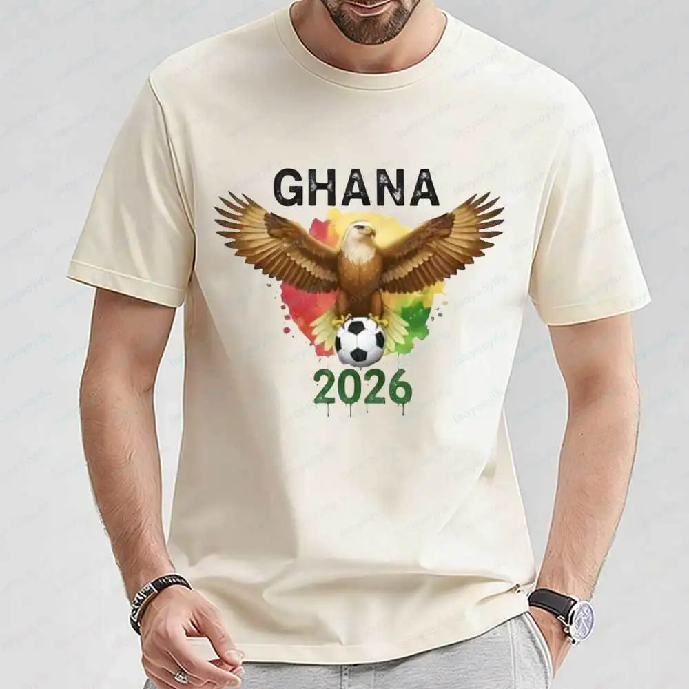 Ghana 2026 Soccer T Shirt for Men Women Eagle Soccer Ball Graphic Tee Unisex Casual Cotton Short Sleeve Top Gift for Sports Fans
Ghana 2026 Soccer T Shirt for Men Women Eagle Soccer Ball Graphic Tee Unisex Casual Cotton Short Sleeve Top Gift for Sports Fans