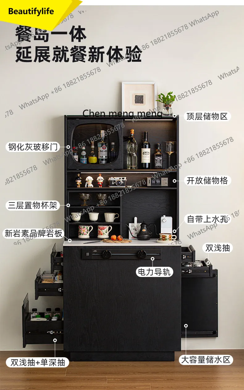 retro style solid wood dining side cabinet integrated storage cabinet against the wall household island dining table cabinet a50
retro style solid wood dining side cabinet integrated storage cabinet against the wall household island dining table cabinet a50