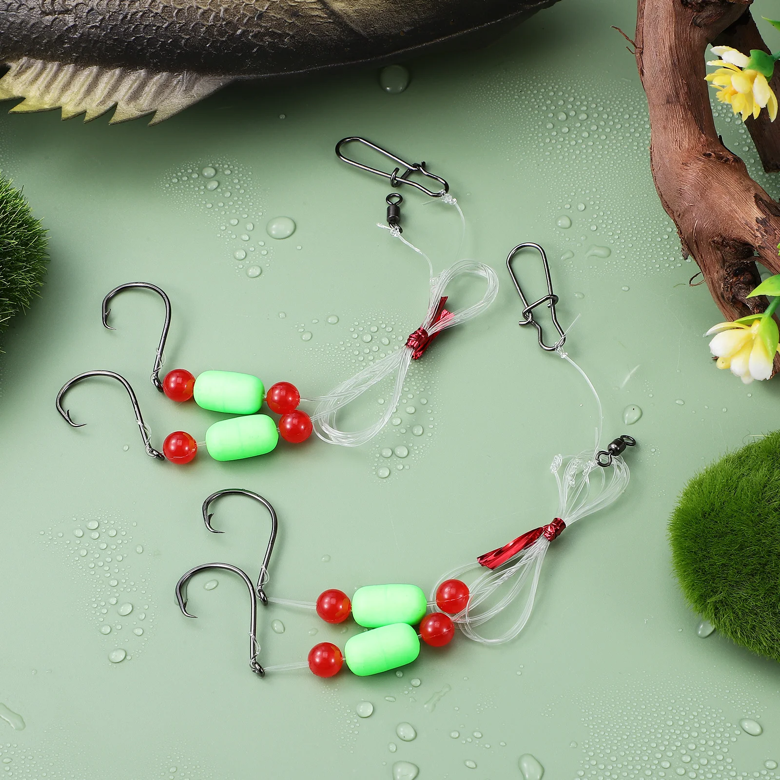 5 Pcs High Carbon Steel Hooks Fluorescent Pompano Rigs Surf Fishing Nylon Line Catfishing Supplies Saltwater Tackle Beads Fish
5 Pcs High Carbon Steel Hooks Fluorescent Pompano Rigs Surf Fishing Nylon Line Catfishing Supplies Saltwater Tackle Beads Fish