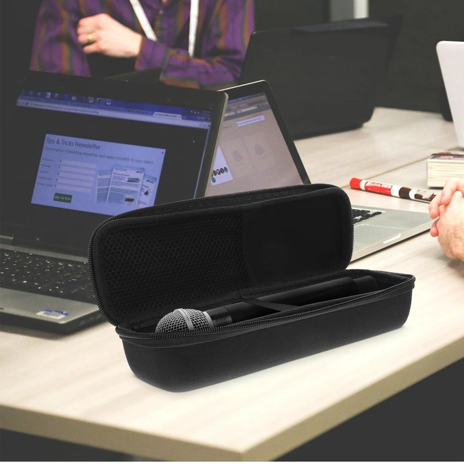 2Pcs Portable Handheld Microphone Case Hard Eva Storage Bag Shockproof Carrying Pouch Dual Slot Mic Protector Travel Organizer
2Pcs Portable Handheld Microphone Case Hard Eva Storage Bag Shockproof Carrying Pouch Dual Slot Mic Protector Travel Organizer