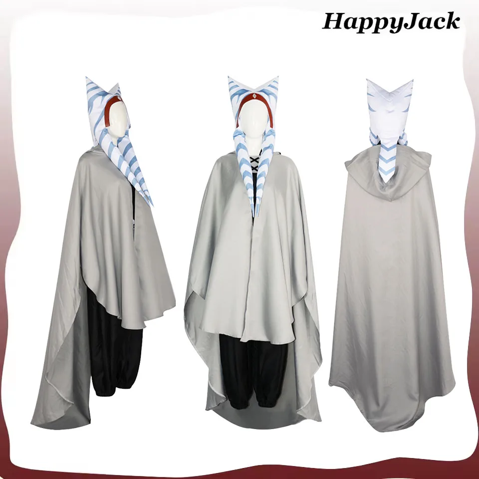 Asoka Cosplay Costume Movie Space Battle Roleplay Cloak Pants Hat Gloves Outfits Adult Girls Halloween Carnival Dress-Up Suit
Asoka Cosplay Costume Movie Space Battle Roleplay Cloak Pants Hat Gloves Outfits Adult Girls Halloween Carnival Dress-Up Suit