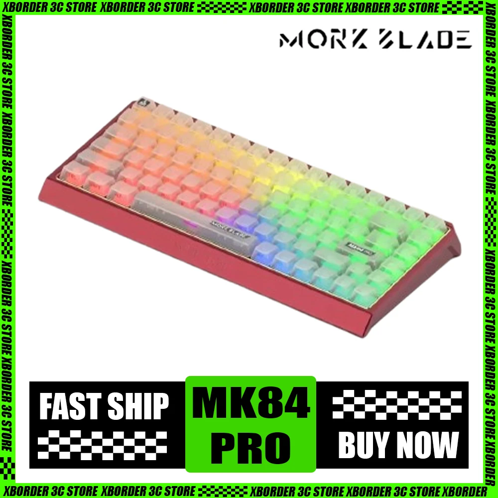 Беспроводная игровая клавиатура Mork Blade Mk84 Pro, магнитный нефритовый переключатель, 8k, алюминиевый сплав, 3 режима, низкая задержка, Mk84pro, для ПК
Беспроводная игровая клавиатура Mork Blade Mk84 Pro, магнитный нефритовый переключатель, 8k, алюминиевый сплав, 3 режима, низкая задержка, Mk84pro, для ПК