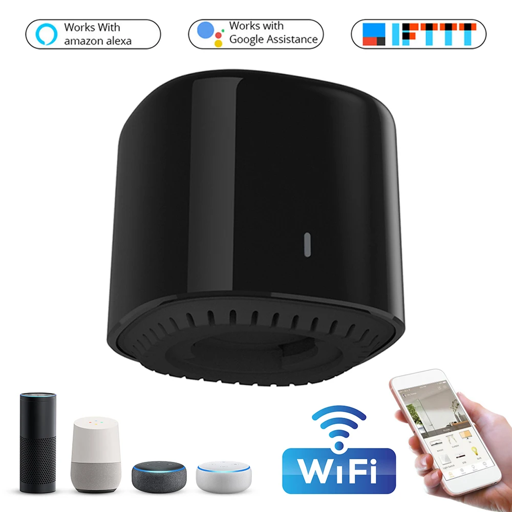 Bestcon RM4C Mini Original Broadlink Smart Controller Universal IR Remote Control For Air-Con Works Alexa Google Home Assistant