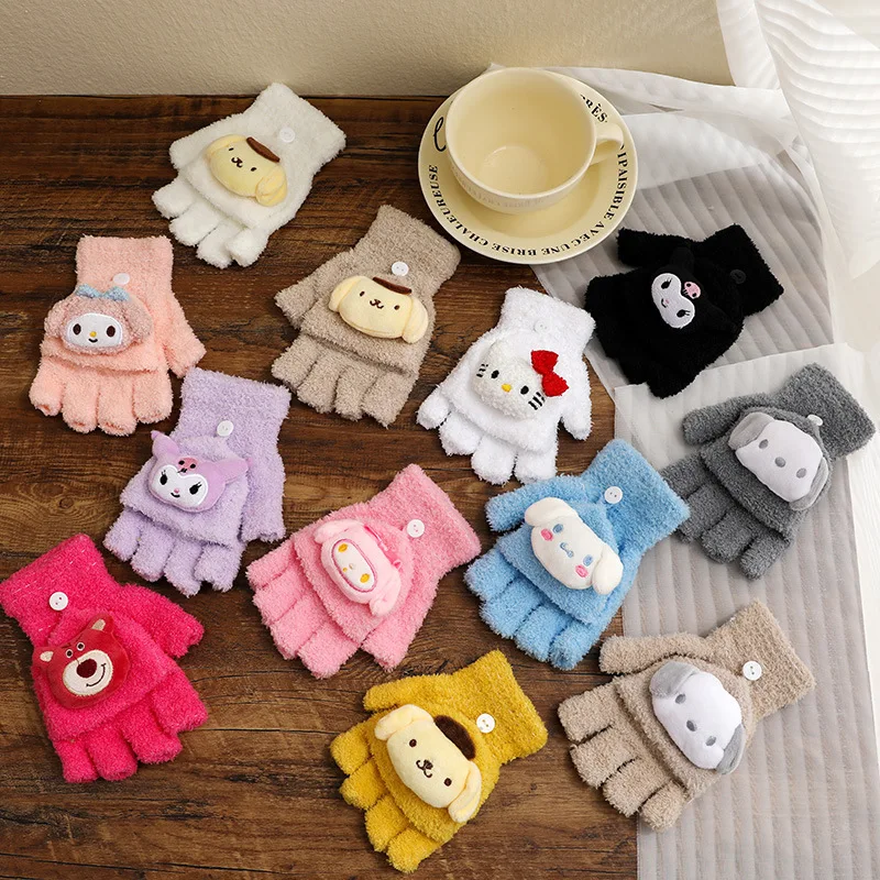 Kawaii Sanrio My Melody Gloves Kuromi Cold-Proof Winter Finger Gloves Five-Finger Cute Doll Children Gloves Christmas Gifts
Kawaii Sanrio My Melody Gloves Kuromi Cold-Proof Winter Finger Gloves Five-Finger Cute Doll Children Gloves Christmas Gifts