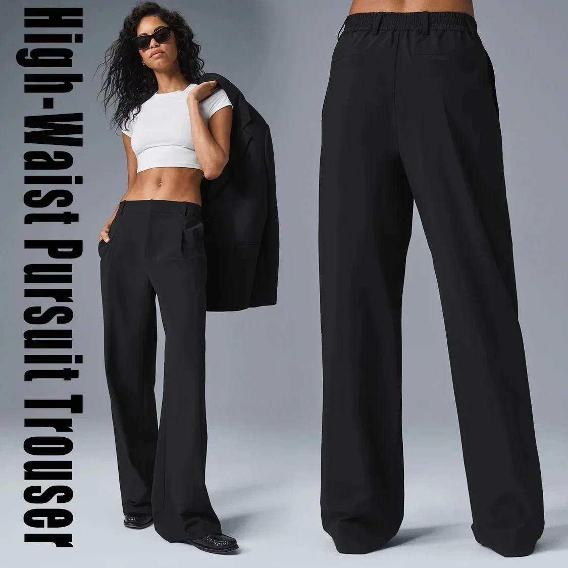 Spring Satin Suit Wide-leg Pants for Women High-waist Summer Straight Pants Elegant Casual Women's Trousers Full Length
Spring Satin Suit Wide-leg Pants for Women High-waist Summer Straight Pants Elegant Casual Women's Trousers Full Length