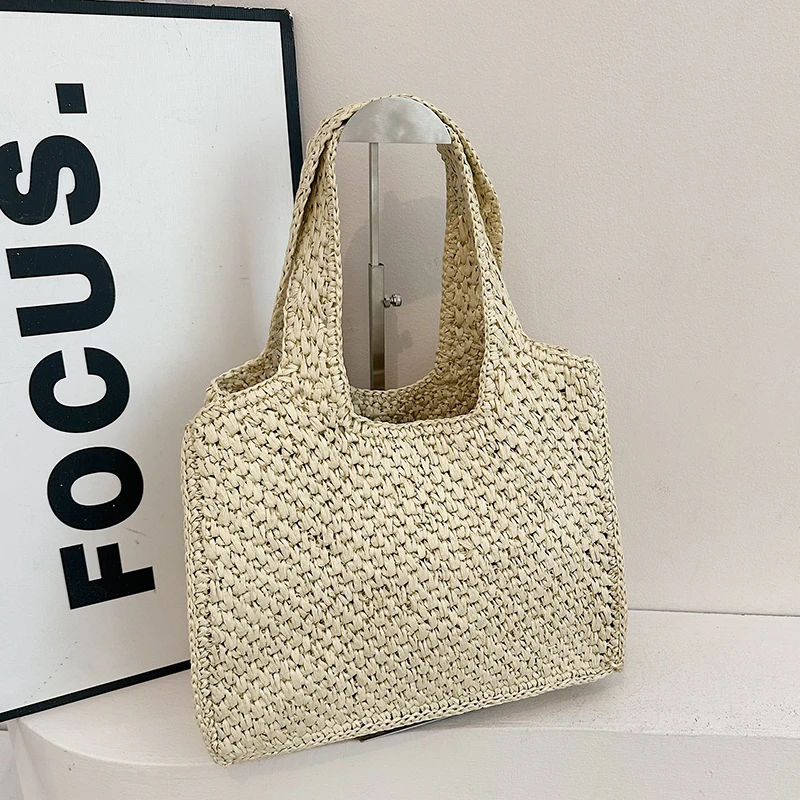 Casual Women Straw Handbags Tote Bag High Quality Ladies New Weave Shoulder Messenger Bags Fashion Female Big Beach Shopping Bag
Casual Women Straw Handbags Tote Bag High Quality Ladies New Weave Shoulder Messenger Bags Fashion Female Big Beach Shopping Bag