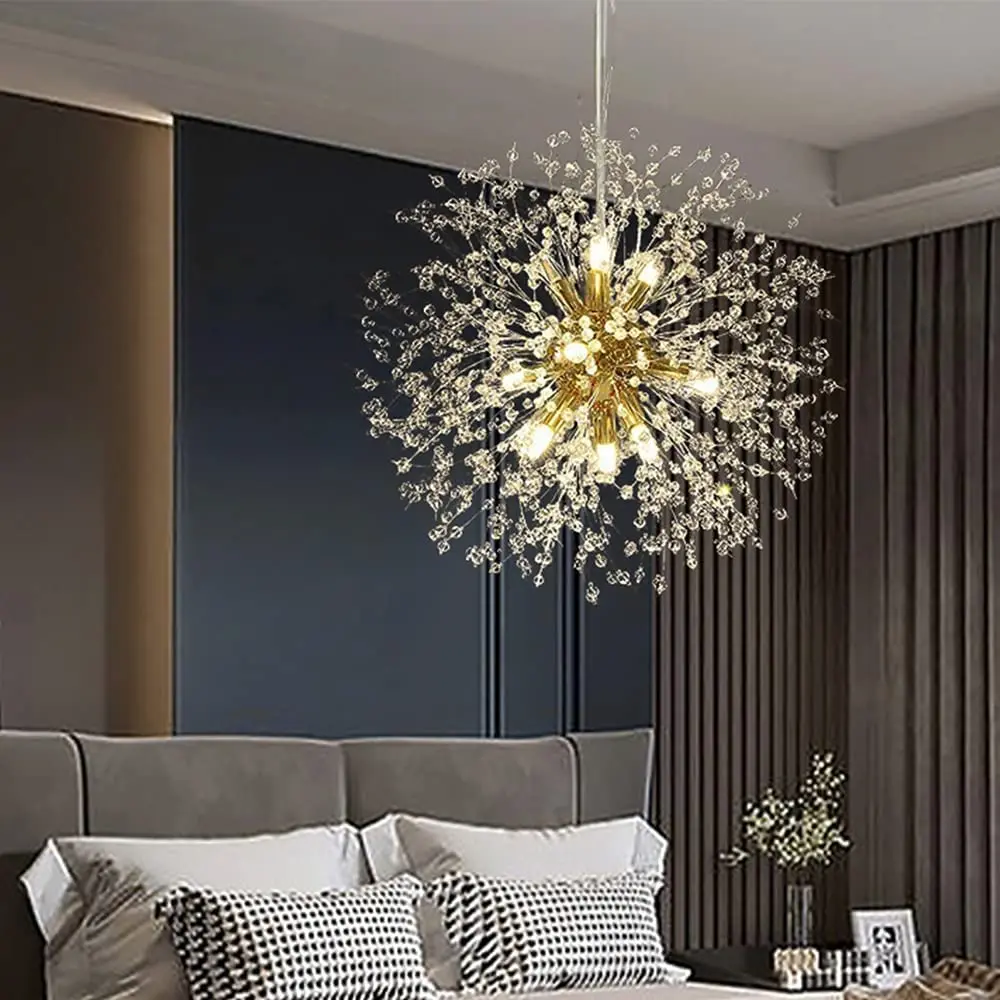 Modern Crystal Chandelier, Crystal Lighting Fixtures, Dandelion Chandelier (8 Lights, Gold), Hallway Entrance, Kitchen, Bedroom
Modern Crystal Chandelier, Crystal Lighting Fixtures, Dandelion Chandelier (8 Lights, Gold), Hallway Entrance, Kitchen, Bedroom