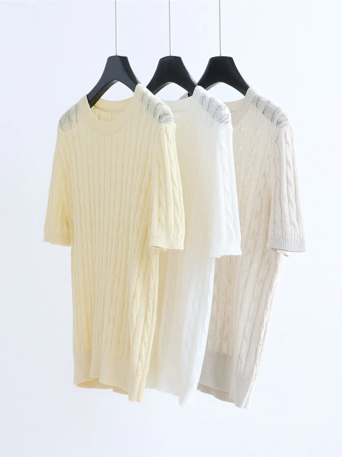 Dave&di Vintage Twisted Flower Imported And Paper Yarn Round Neck Knitted Shirt Short Sleeve 26 Summer Dry Hooded Top Simple T-s
Dave&di Vintage Twisted Flower Imported And Paper Yarn Round Neck Knitted Shirt Short Sleeve 26 Summer Dry Hooded Top Simple T-s