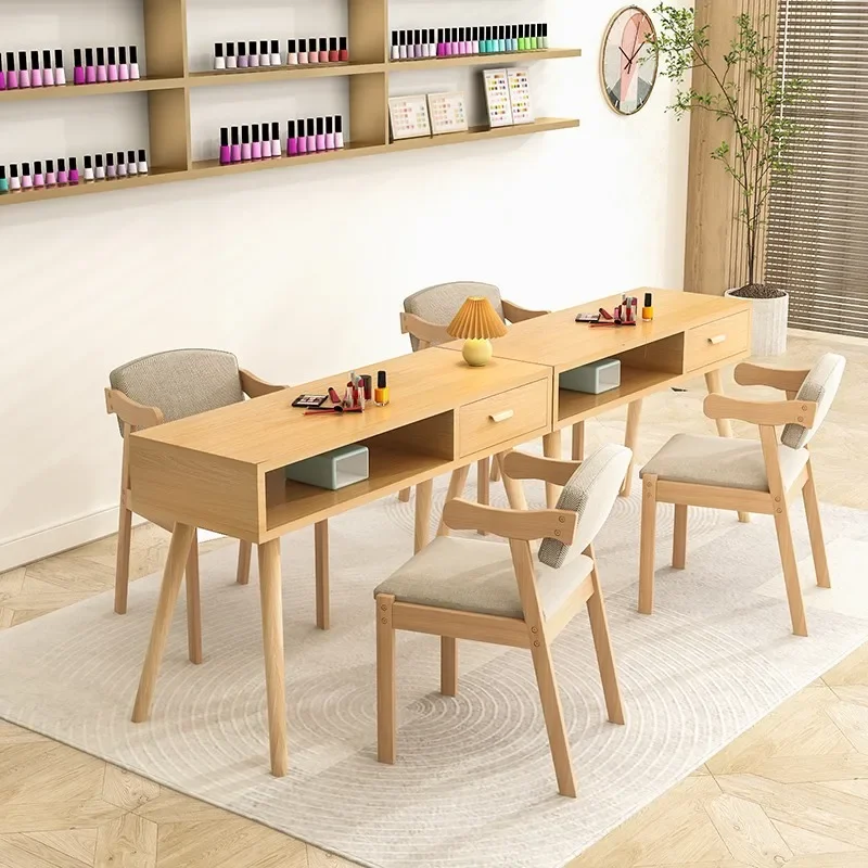 Makeup Workstation Nail Desk Reception European Nordic Modern Drawer Nail Desk Designer Luxury Salon Wood Nageltisch Furniture
Makeup Workstation Nail Desk Reception European Nordic Modern Drawer Nail Desk Designer Luxury Salon Wood Nageltisch Furniture
