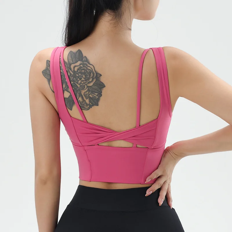 Women Sport Bras Wide Hem Yoga Bra Push Up Shockproof Workout Underwear Elastic Padded Running Tank Tops Gym Fitness Vest Female
Women Sport Bras Wide Hem Yoga Bra Push Up Shockproof Workout Underwear Elastic Padded Running Tank Tops Gym Fitness Vest Female