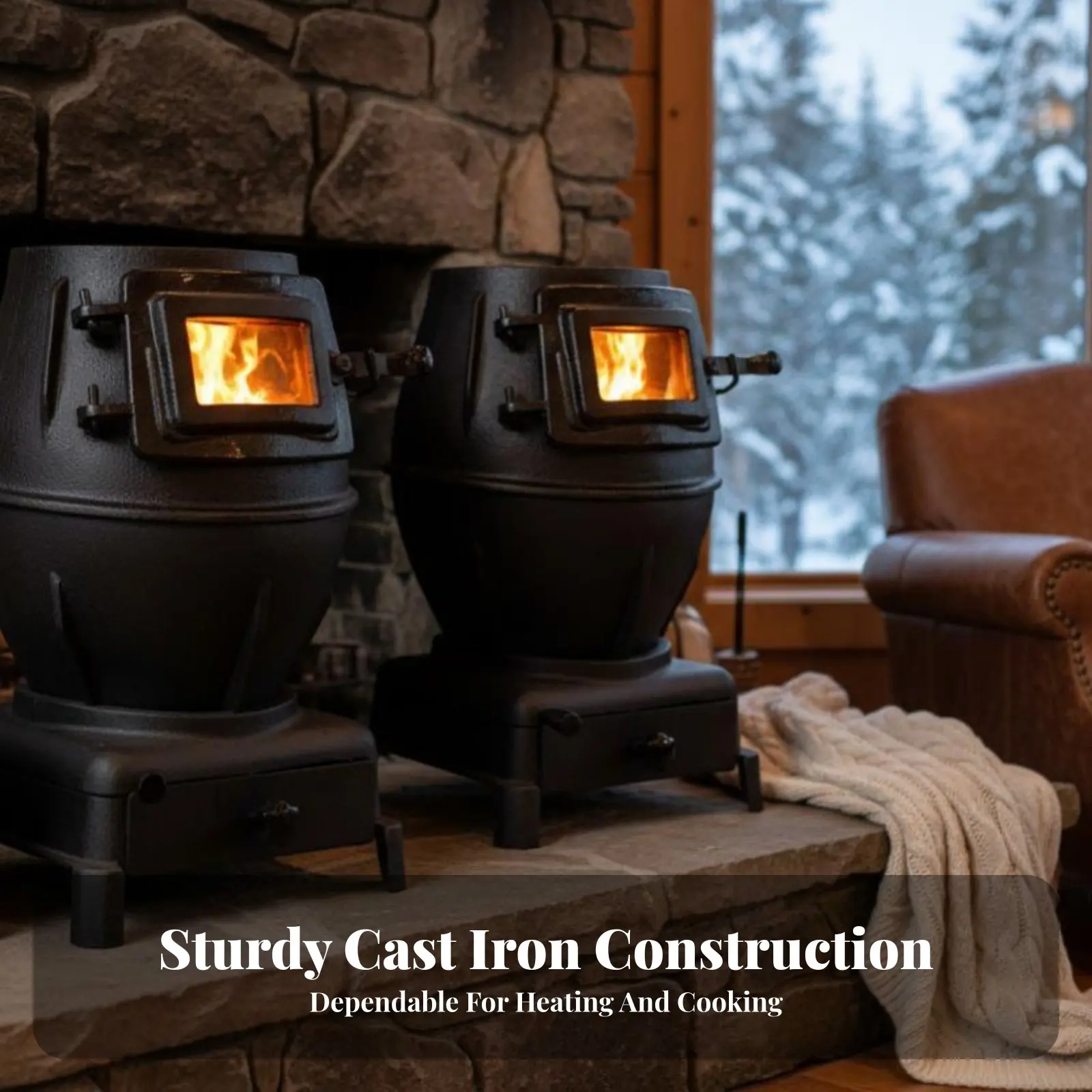 Утолщенная чугунная отопительная печь, двухтопливный дровяной камин для дома и улицы, для приготовления пищи, с окном для наблюдения за огнем
Утолщенная чугунная отопительная печь, двухтопливный дровяной камин для дома и улицы, для приготовления пищи, с окном для наблюдения за огнем
