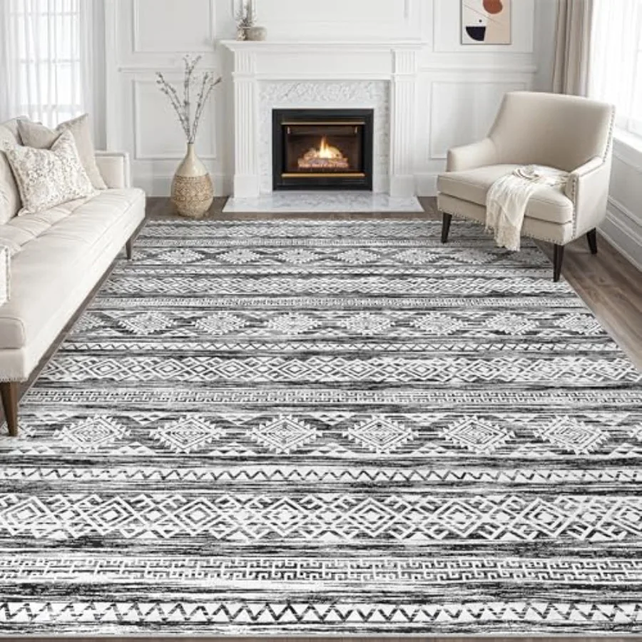 Living room area rug, washable 8x10 soft neutral boho Moroccan farmhouse indoor floor carpet for bedroom, under dining table, h
Living room area rug, washable 8x10 soft neutral boho Moroccan farmhouse indoor floor carpet for bedroom, under dining table, h