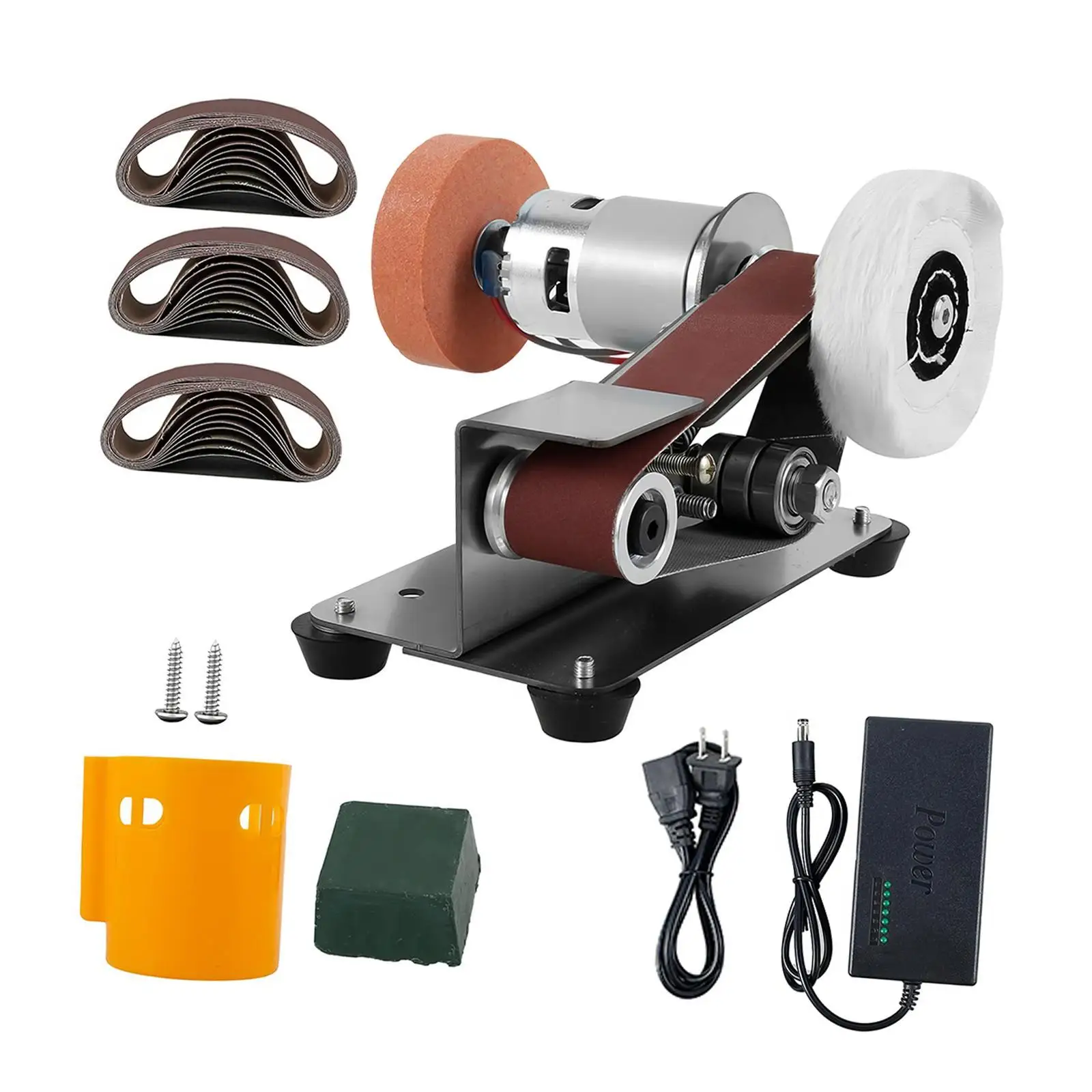 Multifunctional Belt Sander Electric Knife Sharpener Portable Bench Grinder Sanding Machine for Knife Making DIY Woodworking
Multifunctional Belt Sander Electric Knife Sharpener Portable Bench Grinder Sanding Machine for Knife Making DIY Woodworking