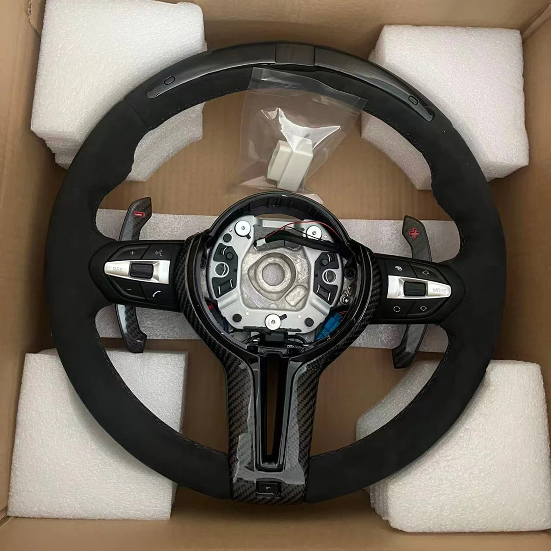 LED Suede Steering Wheel for BMW F10 F30 F20 F31 F36 F07 F11 F15 F16 F22 F25 E71 X5 E90 M3 M5 M6 Car Accessories Steering Wheel
LED Suede Steering Wheel for BMW F10 F30 F20 F31 F36 F07 F11 F15 F16 F22 F25 E71 X5 E90 M3 M5 M6 Car Accessories Steering Wheel