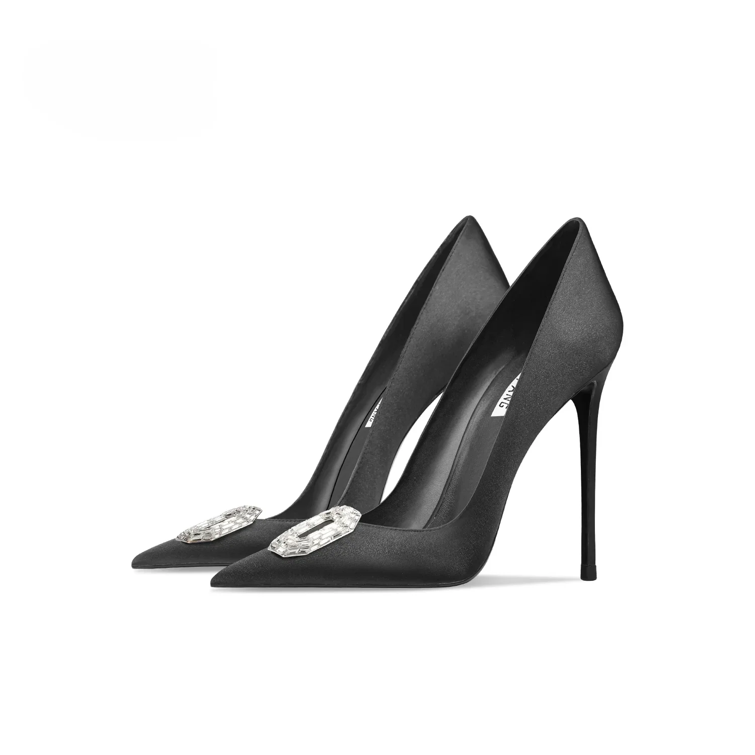 2025 Spring and Autumn New Women's High Heels Satin Black Thin Heel Pointed Square Buckle Trendy Women's Shoes
2025 Spring and Autumn New Women's High Heels Satin Black Thin Heel Pointed Square Buckle Trendy Women's Shoes