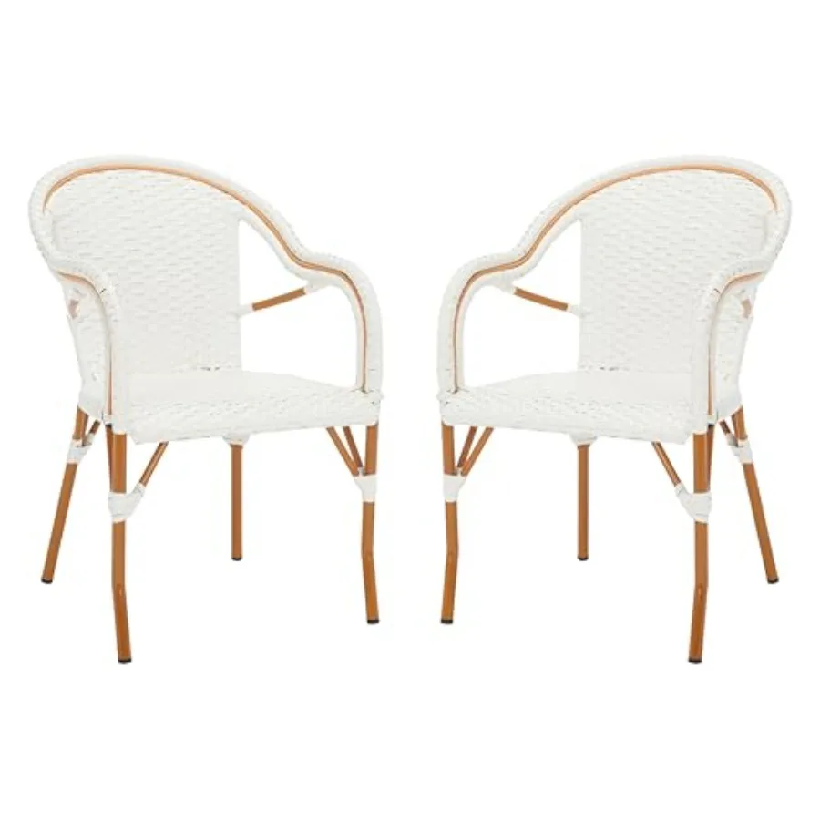 Outdoor California Armchair Set of 2 Faux Wicker Aluminum Frame Beige Woven Bistro Design with Arms Weather-Resistant for Patio
Outdoor California Armchair Set of 2 Faux Wicker Aluminum Frame Beige Woven Bistro Design with Arms Weather-Resistant for Patio