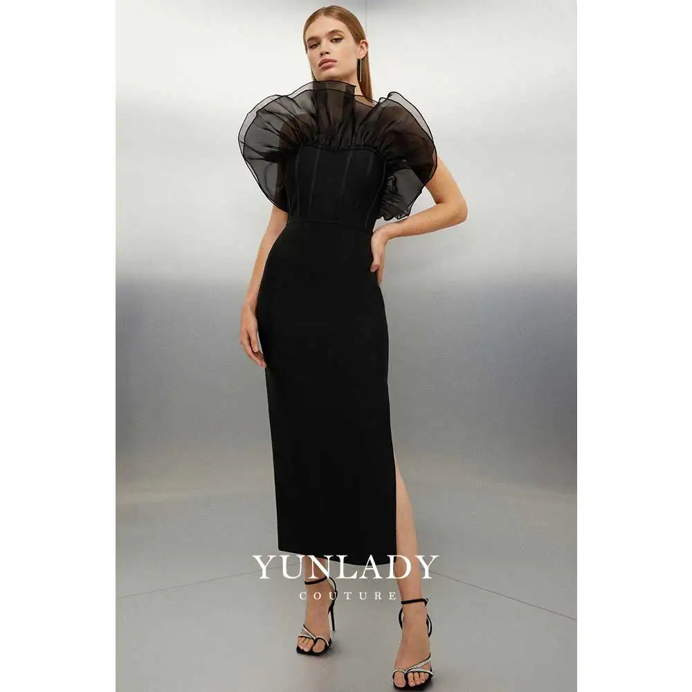 YUNLAN Black Organza Dubai Special Occasion Formal Dress 2025 Women Wedding Party Navy Blue Pleated Gown Guest Midi Gown
YUNLAN Black Organza Dubai Special Occasion Formal Dress 2025 Women Wedding Party Navy Blue Pleated Gown Guest Midi Gown