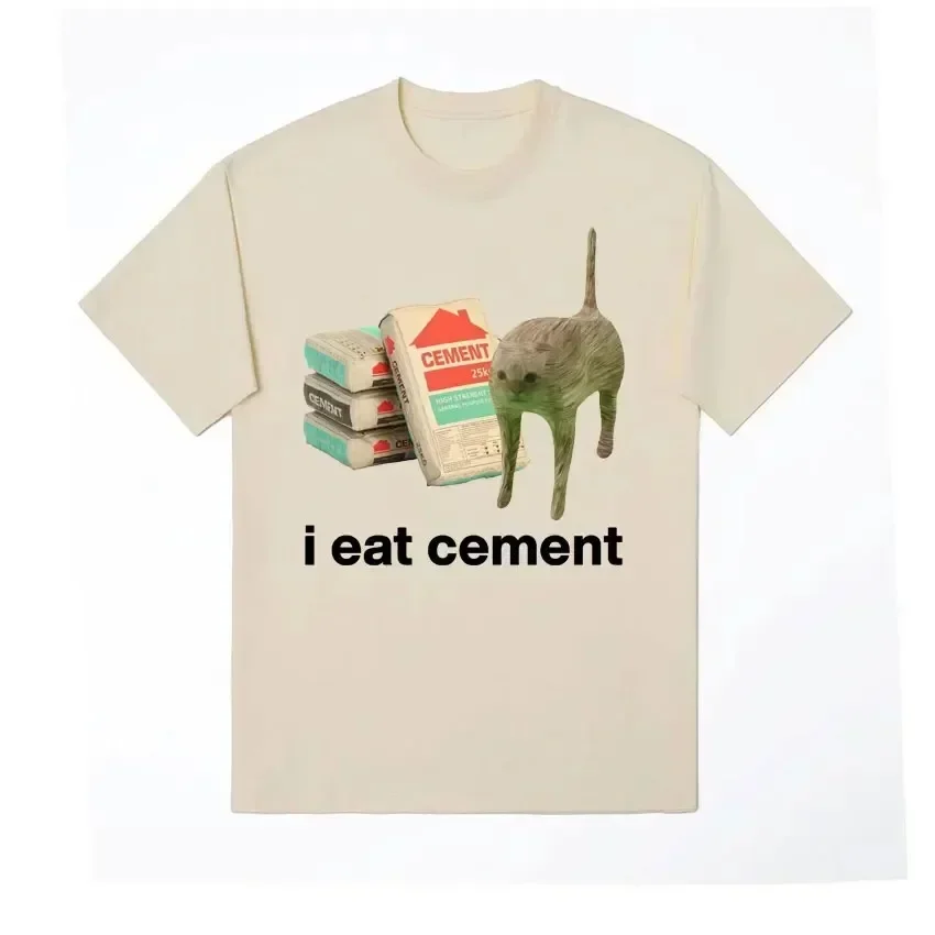 Забавная женская футболка I Eat цемента с изображением кота, модная повседневная футболка с коротким рукавом, женская большая свободная футболка, топ
Забавная женская футболка I Eat цемента с изображением кота, модная повседневная футболка с коротким рукавом, женская большая свободная футболка, топ