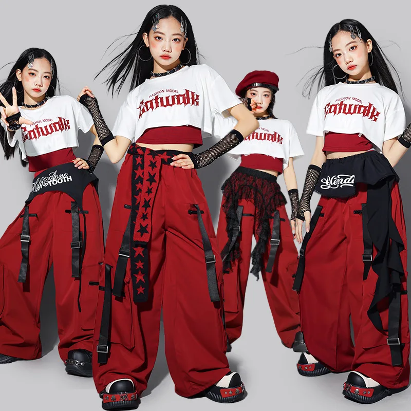 Girls K-pop Letters Crop Top Cargo Pants Children Streetwear Girl Group Costume Kids Hip Hop Street Dance Jazz Teen Clothes Sets
Girls K-pop Letters Crop Top Cargo Pants Children Streetwear Girl Group Costume Kids Hip Hop Street Dance Jazz Teen Clothes Sets