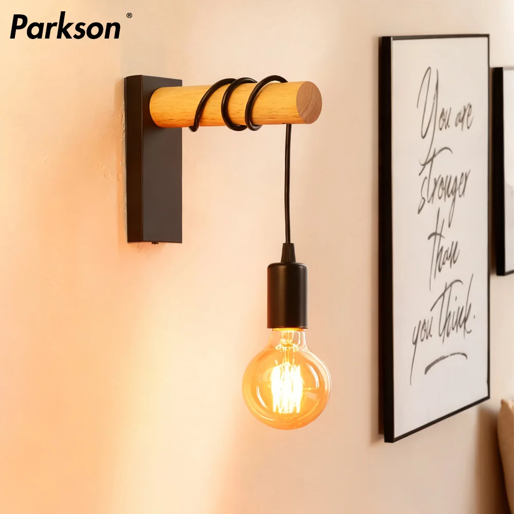 Vintage Wood Wall Lamp E27 110V 220V Indoor Loft Outdoor Corridor Wall Lights Industrial Sconce Home Decor Bedroom Bedside Lamp
Vintage Wood Wall Lamp E27 110V 220V Indoor Loft Outdoor Corridor Wall Lights Industrial Sconce Home Decor Bedroom Bedside Lamp