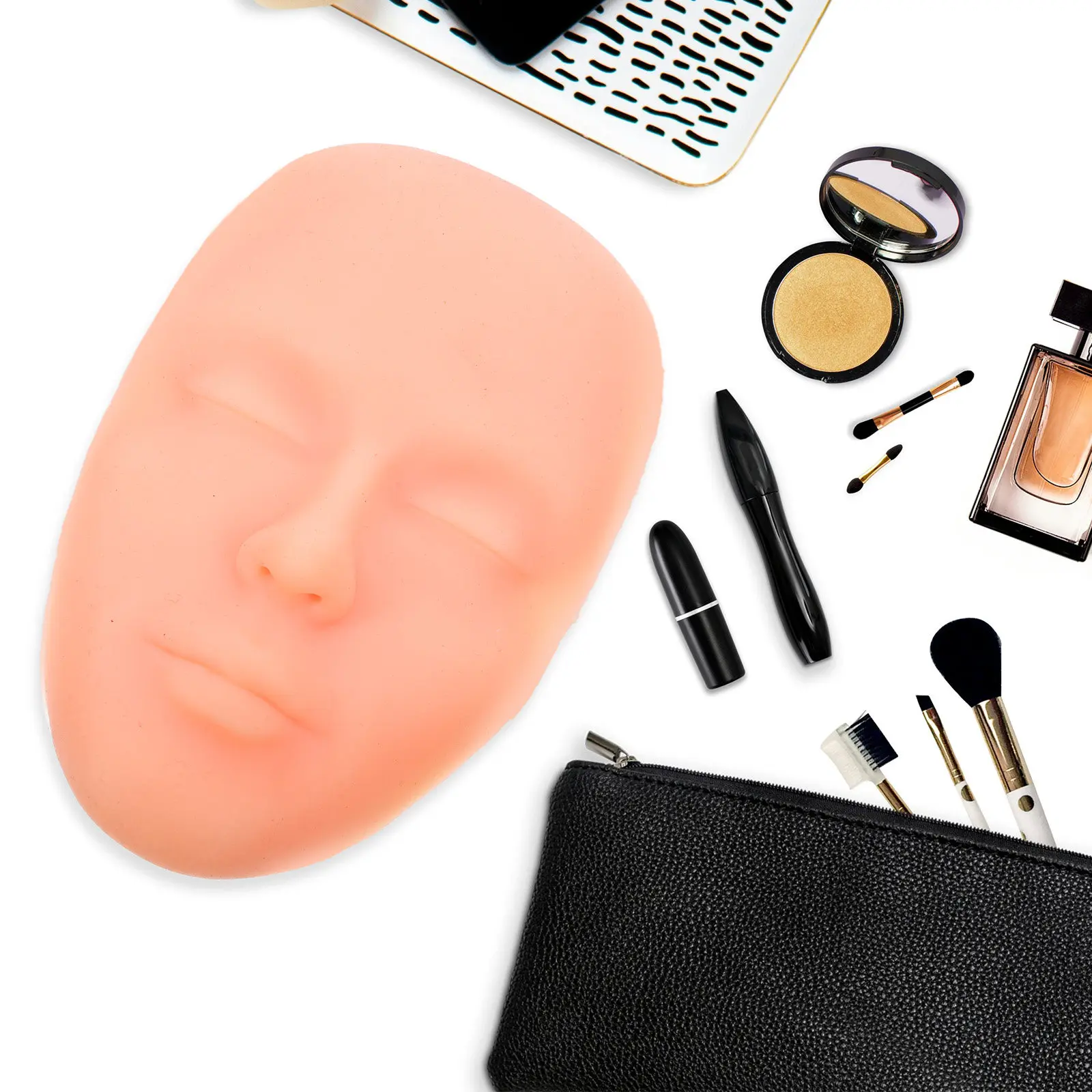 3D Silicone Full Face Practice Mannequin Skin Realistic Tattoo Practice Face Skin Light Tone for Eyebrow Eyeliner Lip Makeup
3D Silicone Full Face Practice Mannequin Skin Realistic Tattoo Practice Face Skin Light Tone for Eyebrow Eyeliner Lip Makeup