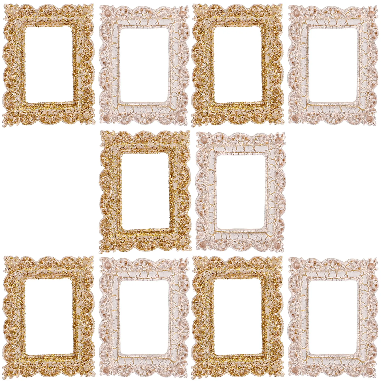 10Pcs Mini Vintage Photo Frame Ornaments Retro Style Tiny Picture Frames DIY Craft Accessories Phone Case Decor
10Pcs Mini Vintage Photo Frame Ornaments Retro Style Tiny Picture Frames DIY Craft Accessories Phone Case Decor