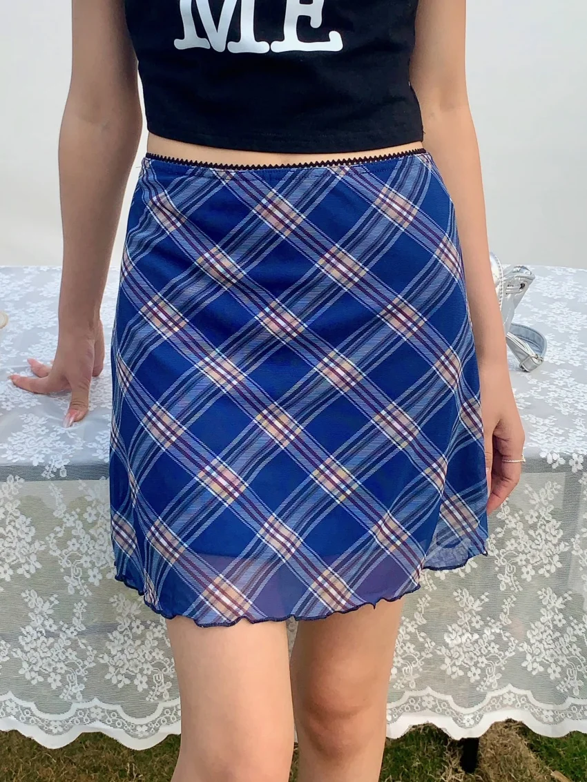 Alien Kitty M-L Mini Skirts Plaid Chic New Slim Ruffles Vintage Summer 2025 High Waist Streetwear Casual Gentle Office Lady
Alien Kitty M-L Mini Skirts Plaid Chic New Slim Ruffles Vintage Summer 2025 High Waist Streetwear Casual Gentle Office Lady