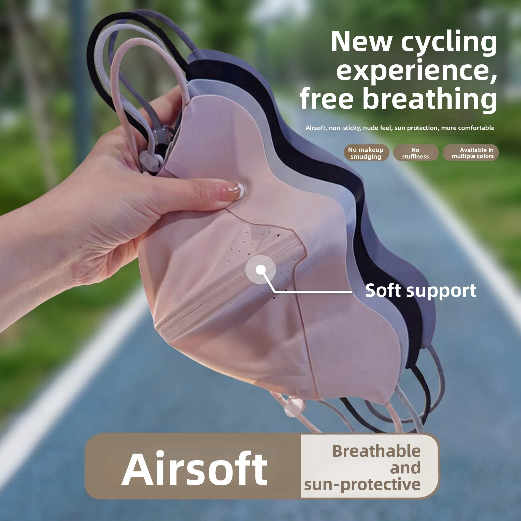 Ladies Summer Sun Protection Face Mask Ice Silk Thin Breathable UV Protection Cycling Special Seamless Spring Summer Mask
Ladies Summer Sun Protection Face Mask Ice Silk Thin Breathable UV Protection Cycling Special Seamless Spring Summer Mask
