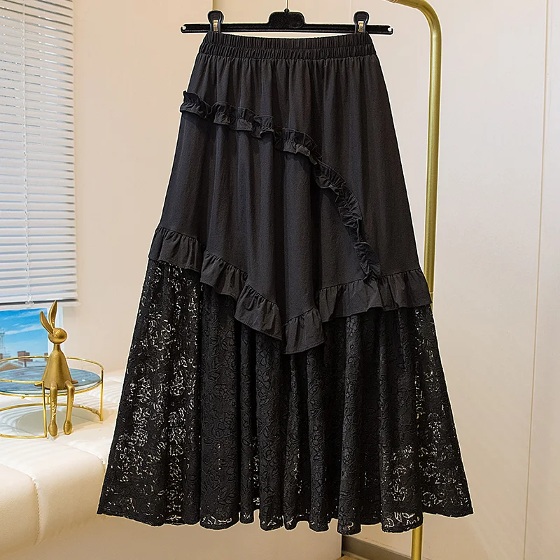 Elegant High Waist A-Line Midi Skirt for Women Summer 2026 New Net Half Skirt Commute Artistic Embroidery Loose Fit
Elegant High Waist A-Line Midi Skirt for Women Summer 2026 New Net Half Skirt Commute Artistic Embroidery Loose Fit