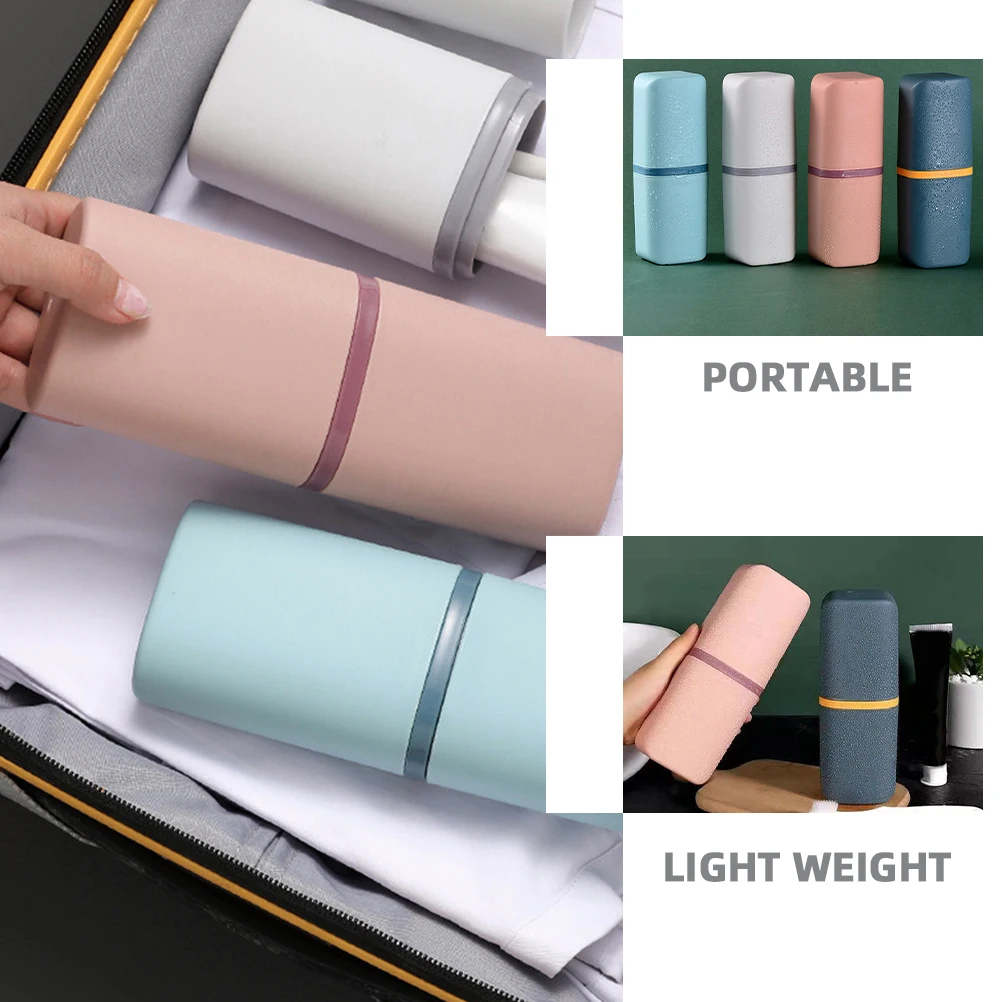 4 Pcs Travel Toothbrush Cup Portable Mouthwash Cup Student Dormitory Toothbrush Holder Toothpaste Box Safe Material Lightweight
4 Pcs Travel Toothbrush Cup Portable Mouthwash Cup Student Dormitory Toothbrush Holder Toothpaste Box Safe Material Lightweight
