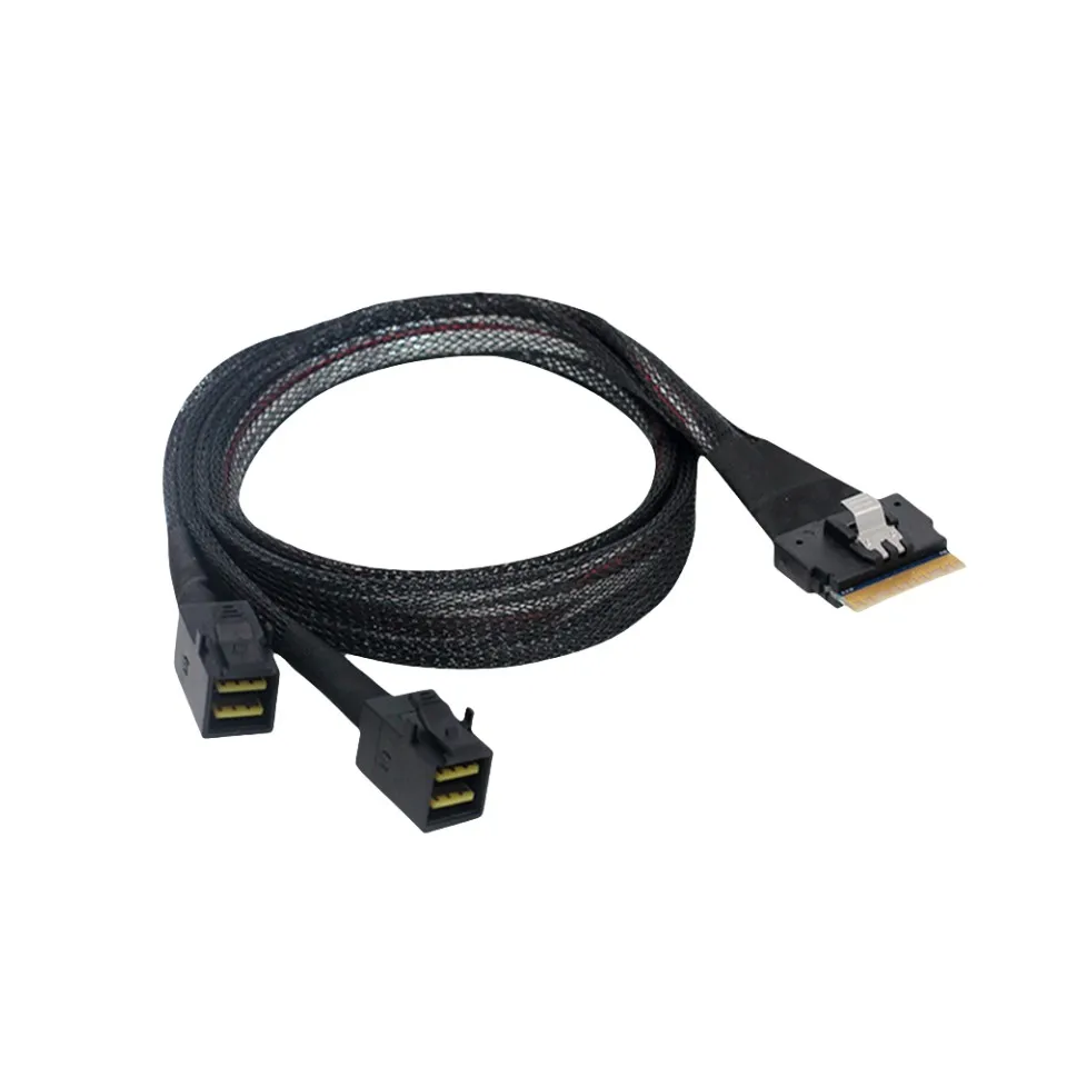 Оригинальный 100% Аутентичный SlimSAS 8xturn2 * MiniSAS HD,SFF-8654 8x до 2 * SFF-8643
Оригинальный 100% Аутентичный SlimSAS 8xturn2 * MiniSAS HD,SFF-8654 8x до 2 * SFF-8643