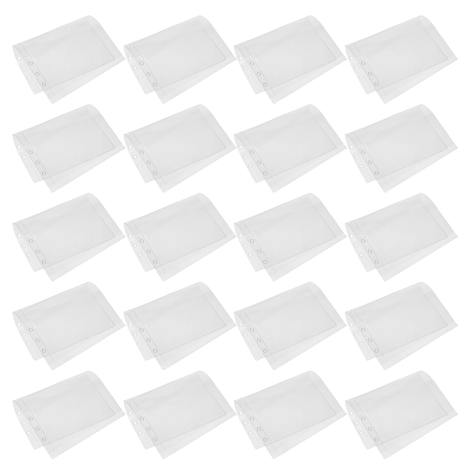 20pcs Receipt Storage Bag Transparent Pocket Binder PVC Notebook Clear Binder Pockets Document Bag Large Capacity Portable
20pcs Receipt Storage Bag Transparent Pocket Binder PVC Notebook Clear Binder Pockets Document Bag Large Capacity Portable