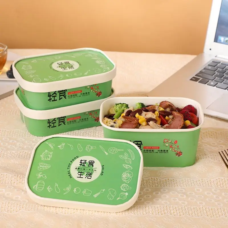 Customized. Light Food to-Go Box Commercial Rectangular Simple Salad Takeaway Internet Celebrity Lunch Box Disposable Kraft Pape
Customized. Light Food to-Go Box Commercial Rectangular Simple Salad Takeaway Internet Celebrity Lunch Box Disposable Kraft Pape