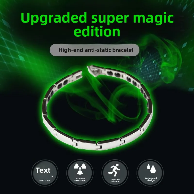 Original Anti-static Bracelet, Anti-fatigue Eliminating Static Electricity From The Human Body, Anti-radiation Wristband
Original Anti-static Bracelet, Anti-fatigue Eliminating Static Electricity From The Human Body, Anti-radiation Wristband