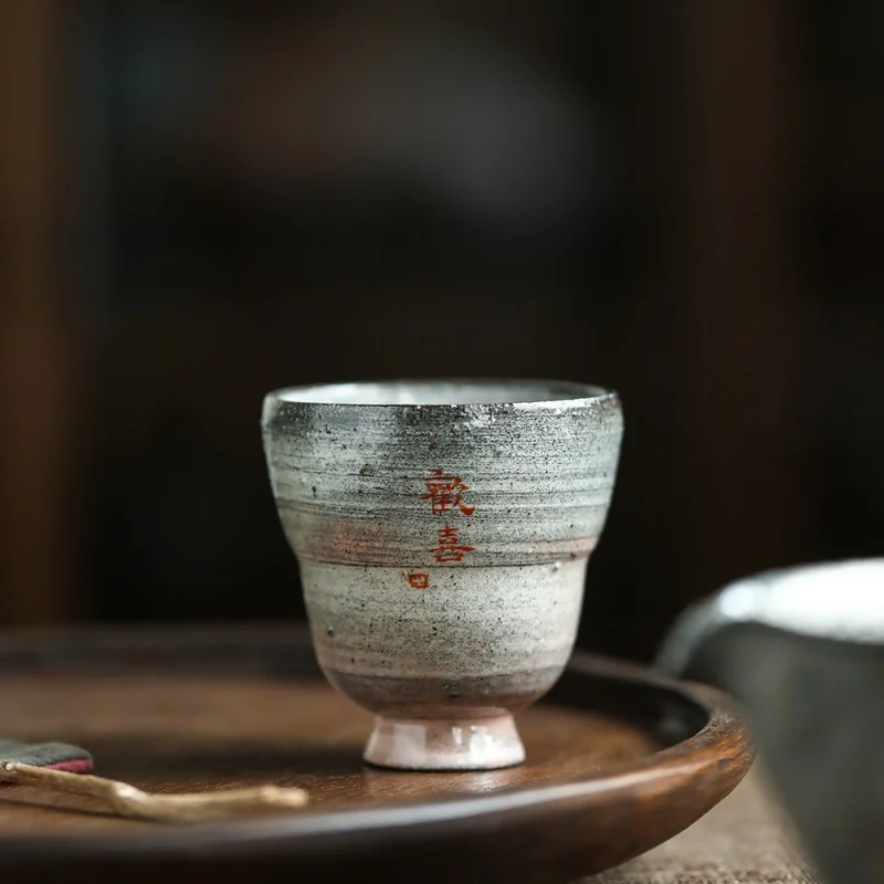 Happy Japanese Style Pink Bristle Mesh Single Cup Tea Appreciation Cup Ceramic Tire Grass Wood Gray Glaze Makeup Soil Handmade T
Happy Japanese Style Pink Bristle Mesh Single Cup Tea Appreciation Cup Ceramic Tire Grass Wood Gray Glaze Makeup Soil Handmade T