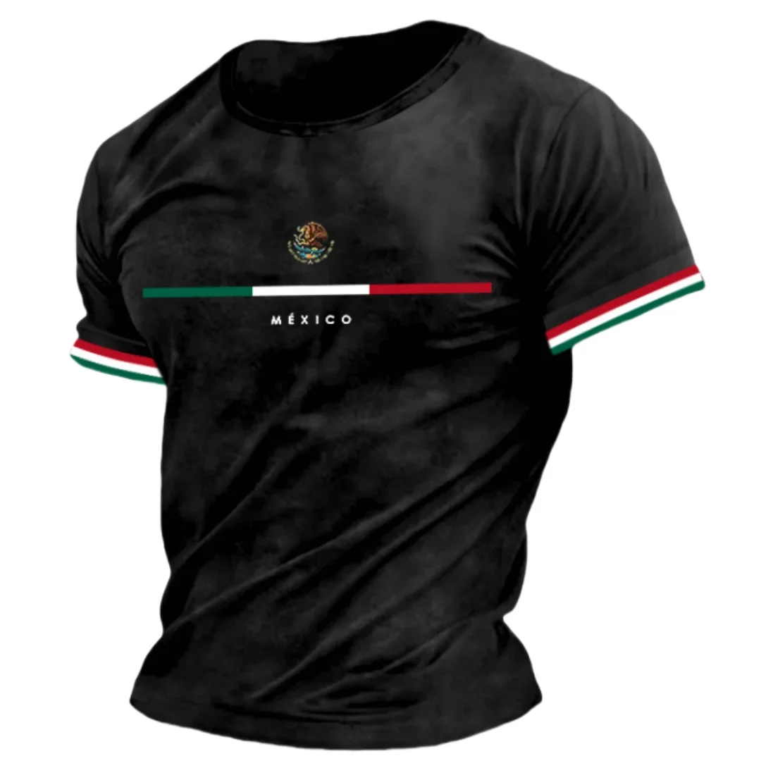 Mexico Flag Printed T-shirts For Men Summer Streetwear O-Neck Loose Short Sleeve Tops Mexican Tee Shirts Oversized Men Clothing
Mexico Flag Printed T-shirts For Men Summer Streetwear O-Neck Loose Short Sleeve Tops Mexican Tee Shirts Oversized Men Clothing
