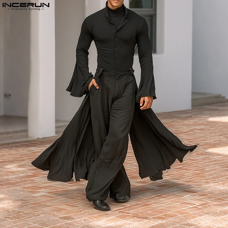 INCERUN Мужские комплекты Однотонные свободные расклешенные рубашки с длинными рукавами и брюки Комплекты из двух предметов Уличная одежда 2025 Модные повседневные мужские костюмы
INCERUN Мужские комплекты Однотонные свободные расклешенные рубашки с длинными рукавами и брюки Комплекты из двух предметов Уличная одежда 2025 Модные повседневные мужские костюмы