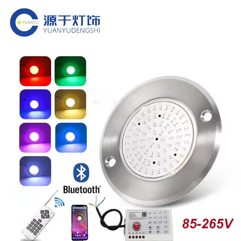 Stainless Steel RGB Pool Light Bluetooth APP Control AC85-265V Outdoor Underwater lighting Landscape Lamp Piscina Luz Spotlight
Stainless Steel RGB Pool Light Bluetooth APP Control AC85-265V Outdoor Underwater lighting Landscape Lamp Piscina Luz Spotlight