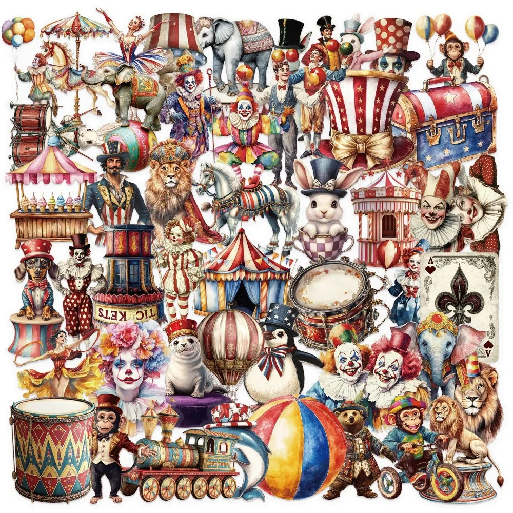 50PCS Circus Stickers Graffiti Laptop Aesthetic DIY Skateboard Cafe Motorcycle PET Guitar Phone Motorcycle DIY Luggage Sticker
50PCS Circus Stickers Graffiti Laptop Aesthetic DIY Skateboard Cafe Motorcycle PET Guitar Phone Motorcycle DIY Luggage Sticker