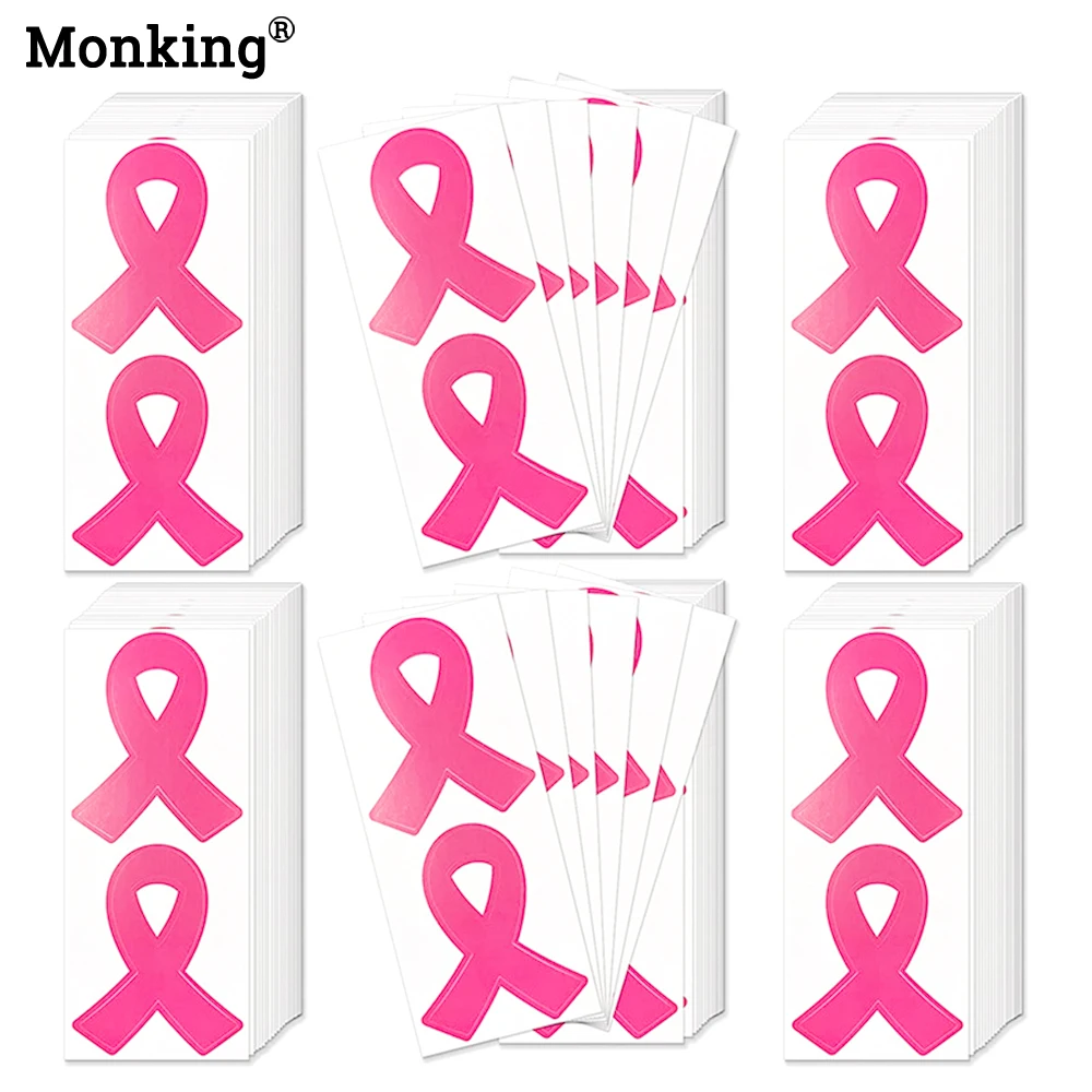 Monking 5*4cm Pink Ribbon Sticker Breast Cancer Awareness Label Stickers Ribbon Label for Focus on Health Charity Events
Monking 5*4cm Pink Ribbon Sticker Breast Cancer Awareness Label Stickers Ribbon Label for Focus on Health Charity Events