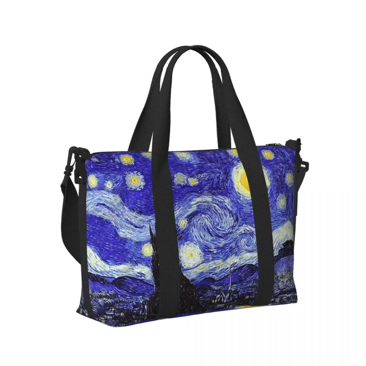 Пользовательские звездная ночь Ван Гог вдохновение пляжная дорожная сумка сумки-тоут для тренажерного зала Йога женская дорожная сумка для покупок
Пользовательские звездная ночь Ван Гог вдохновение пляжная дорожная сумка сумки-тоут для тренажерного зала Йога женская дорожная сумка для покупок