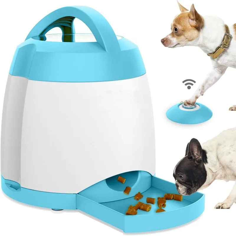 Dog Treat Dispenser with Button, Dual Power Supply and Remote Control, Dog Puzzle Toys and Interactive Toys fo
Dog Treat Dispenser with Button, Dual Power Supply and Remote Control, Dog Puzzle Toys and Interactive Toys fo